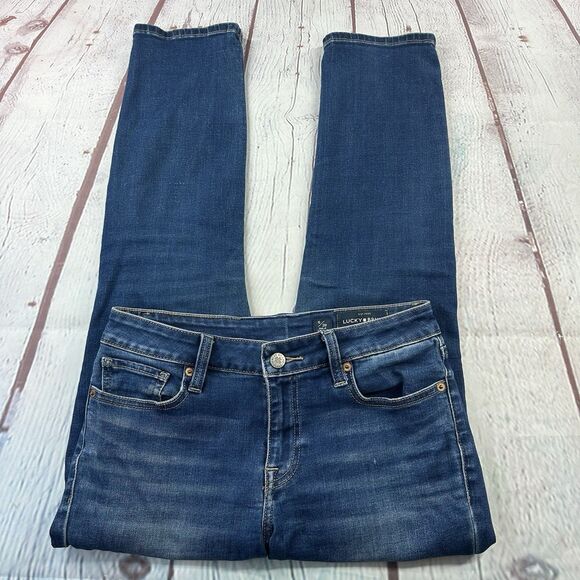 Lucky Brand Lolita Skinny Jeans Womens Ankle Cheville Blue Denim Mid Rise 6/ 28 - Picture 1 of 11